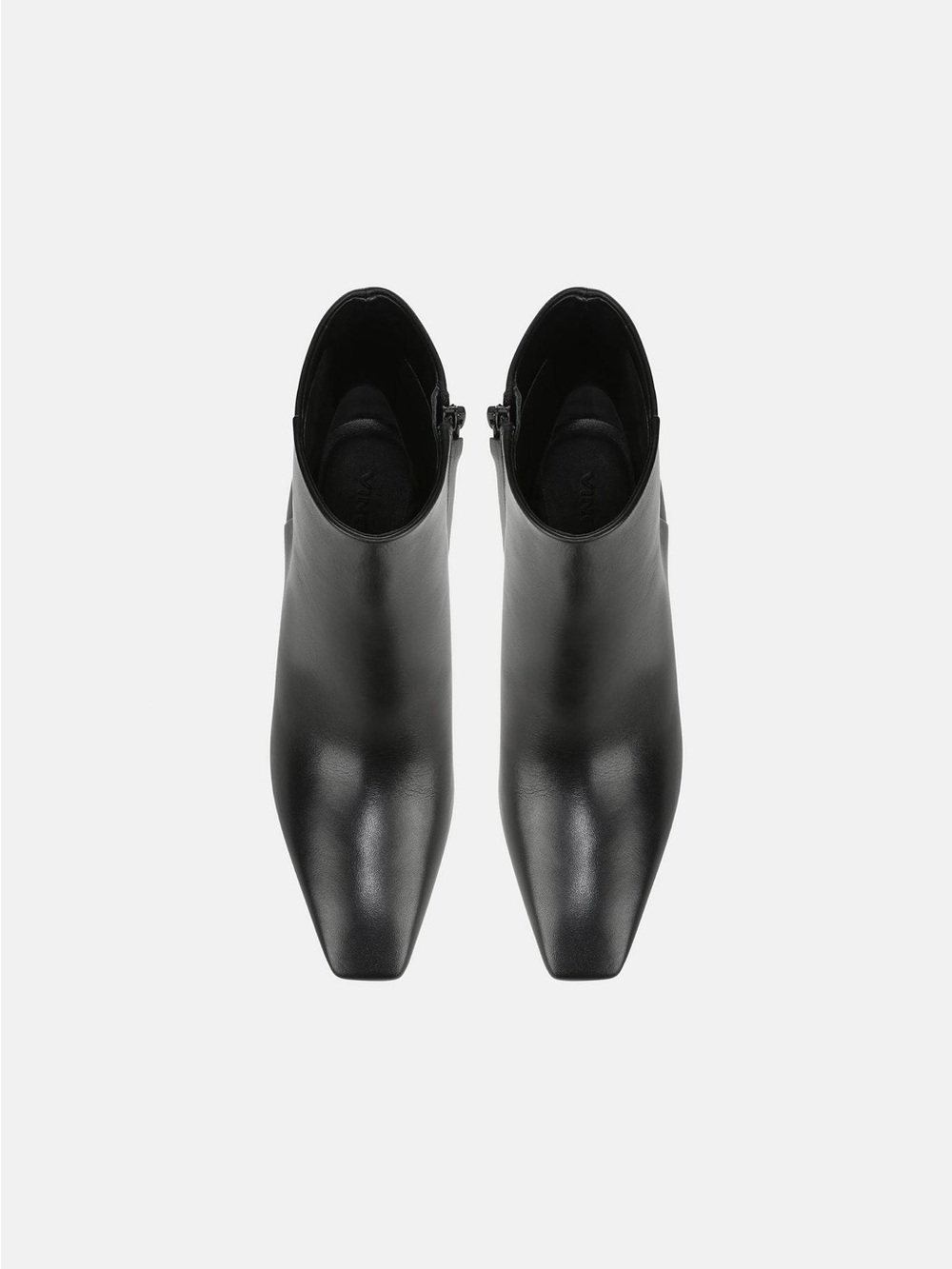Vince Harlan Black Leather Square Toe Ankle Boots 8M Store Sample tried-on only - Picture 4 of 14